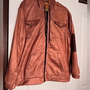 Men's Brown Hooded Jacket